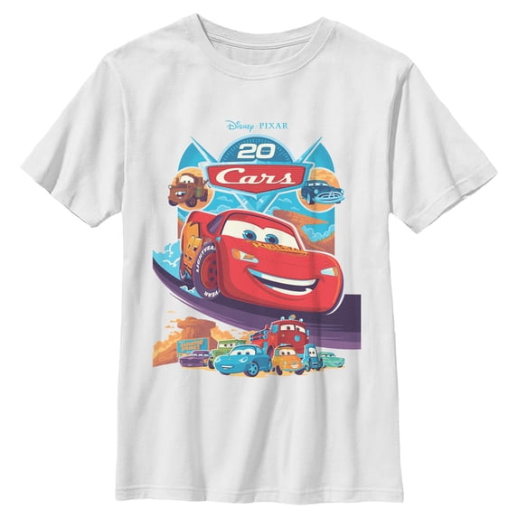 Boys Cars Anniversary Poster T Shirt