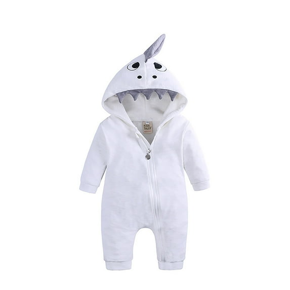 Boys Cartoon Romper Jumpsuit Cute Baby Hooded Outfit Soft Comfortable Playwear Toddler Clothes