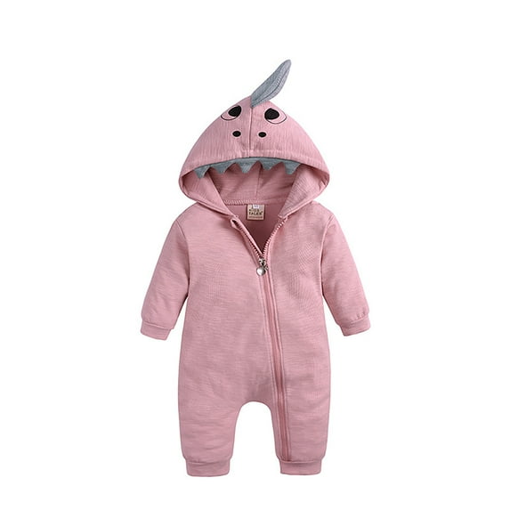 Boys Cartoon Romper Jumpsuit Cute Baby Hooded Outfit Soft Comfortable Playwear Toddler Clothes