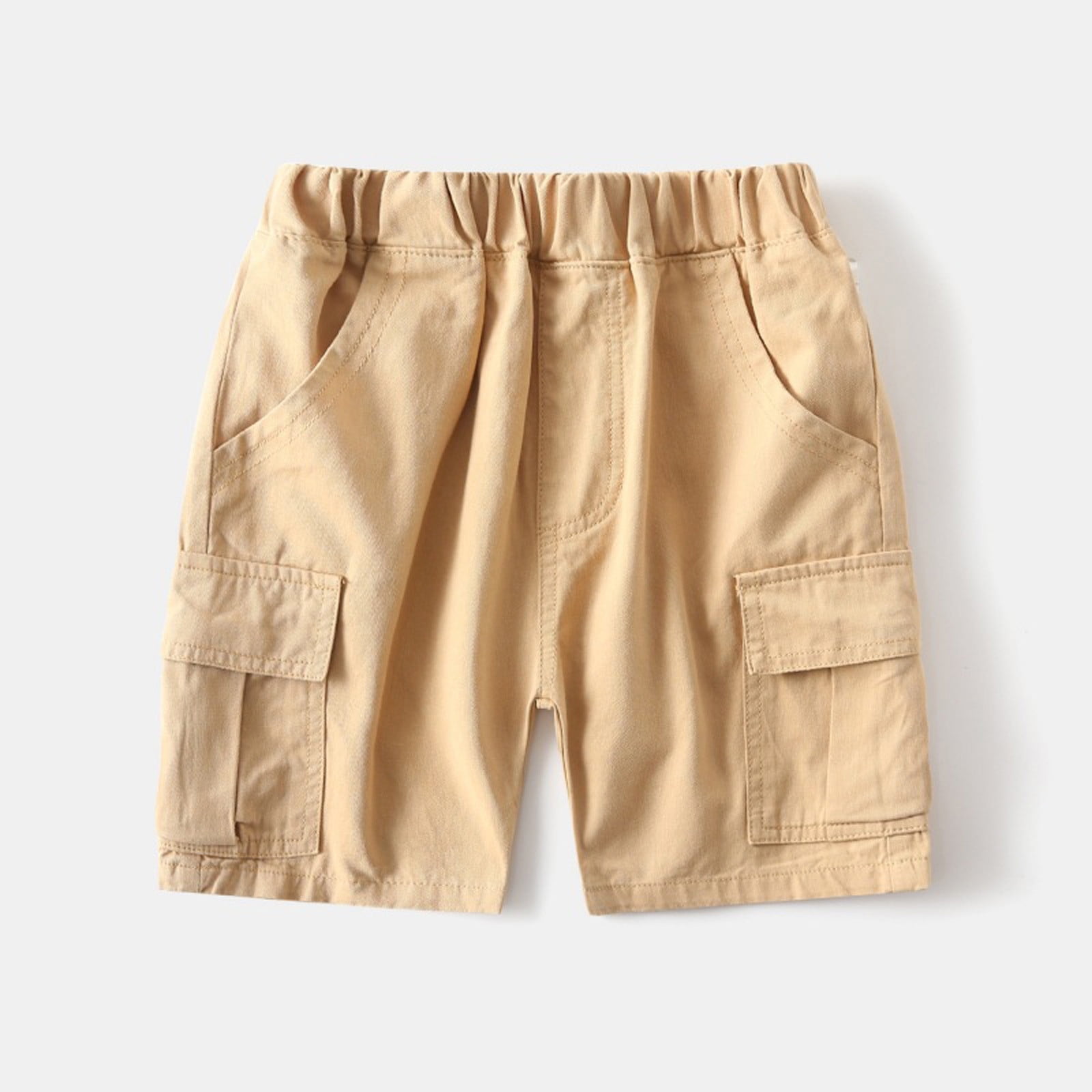 Cargo Shorts Casual Khaki Shorts Celio Men Beige Solid Loose Fit - Main Image