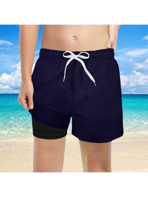 Boys Casual Elevated Fit Waist Shorts UltraComfort High Rise Stretchy Knit Sport Flex Play Pants Toddler Comfortable Lightweight Hiking Pants Kids Pull On Sweatpants