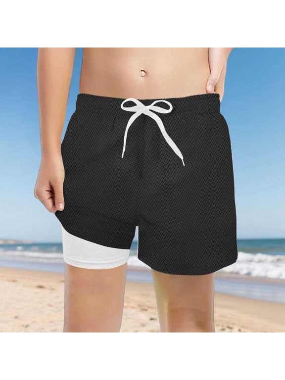 Boys Casual Elevated Fit Waist Shorts UltraComfort High Rise Stretchy Knit Sport Flex Play Pants Toddler Comfortable Lightweight Hiking Pants Kids Pull On Sweatpants