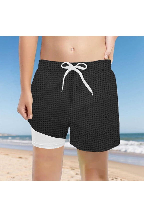 Boys Casual Elevated Fit Waist Shorts UltraComfort High Rise Stretchy Knit Sport Flex Play Pants Toddler Comfortable Lightweight Hiking Pants Kids Pull On Sweatpants