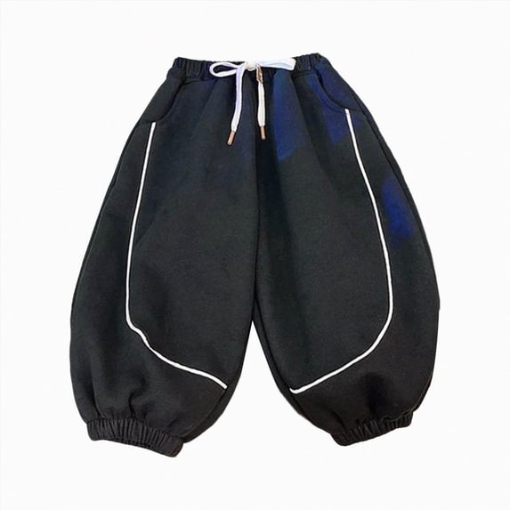 Boys Casual Fall Winter Fashion Loose Pants for Toddler Boys Casual 2T 3T 4T 5T 6T 7T Children Black,10-11 Years