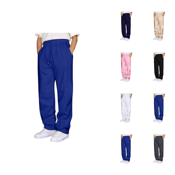 Boys Casual Jogger Pants with Elastic Waistband and Drawstring for Everyday Outdoor Play for Kids and Teens Boys Pants_Category Boys Pants Fall