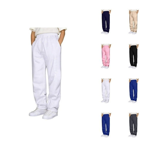 Boys Casual Jogger Pants with Elastic Waistband and Drawstring for Everyday Outdoor Play for Kids and Teens Boys Pants_Category Boys Pants Fall