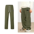 thumbnail image 1 of Boys Casual Pants Corduroy Elastic Waistband Green Boys Pants Straight Leg Loose Pants Boys Pants 9-10 Years, 1 of 7