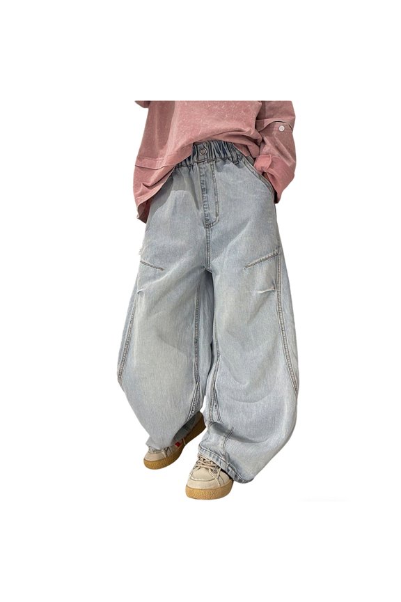 Boys Casual Pants With Elastic Waist Everyday Play Clothes