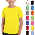 thumbnail image 1 of Boys Casual Short Sleeve T Shirt Crew Neck Lightweight Breathable Basic Tee Kids Everyday Comfort Soft Athletic School Top, 1 of 5