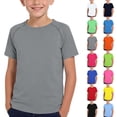 thumbnail image 1 of Boys Casual Short Sleeve T Shirt Crew Neck Lightweight Breathable Basic Tee Kids Everyday Comfort Soft Athletic School Top, 1 of 5