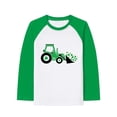 thumbnail image 1 of Boys Casual St Patricks Day Themed Long Sleeve T-Shirt With Graphic Tees Crew Neck Top For Kids Spring Outfits Everyday Wear Basic Shirt Apparel, 1 of 4
