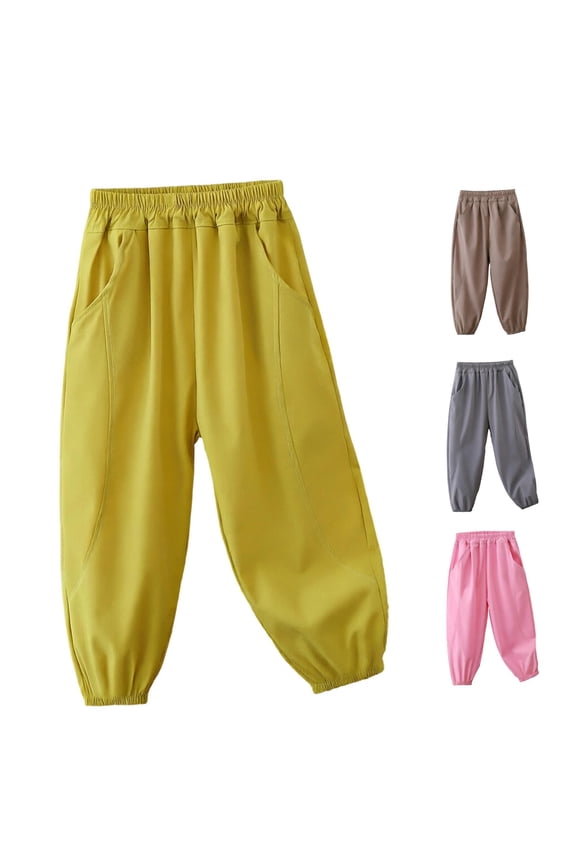 Boys Casual Summer Pants Lightweight Nylon Loose Fit Kids Trousers For Outdoor Play Walking School Comfy Trousers Pants for Boys