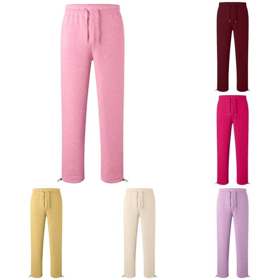 Boys Casual Wide Leg Sweatpants with Drawstring Elastic Waist Outdoor Long Trousers for Kids Daily Play