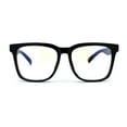 thumbnail image 1 of Boys Child Size Rectangle Horn Rim Blue Light Blocking Computer Glasses Black, 1 of 4