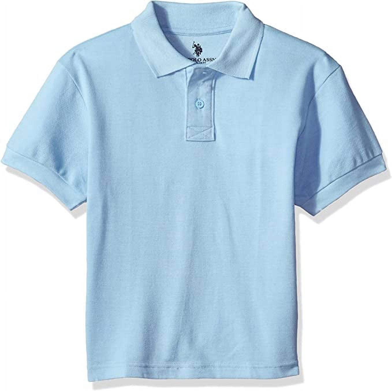 light blue boys polo
