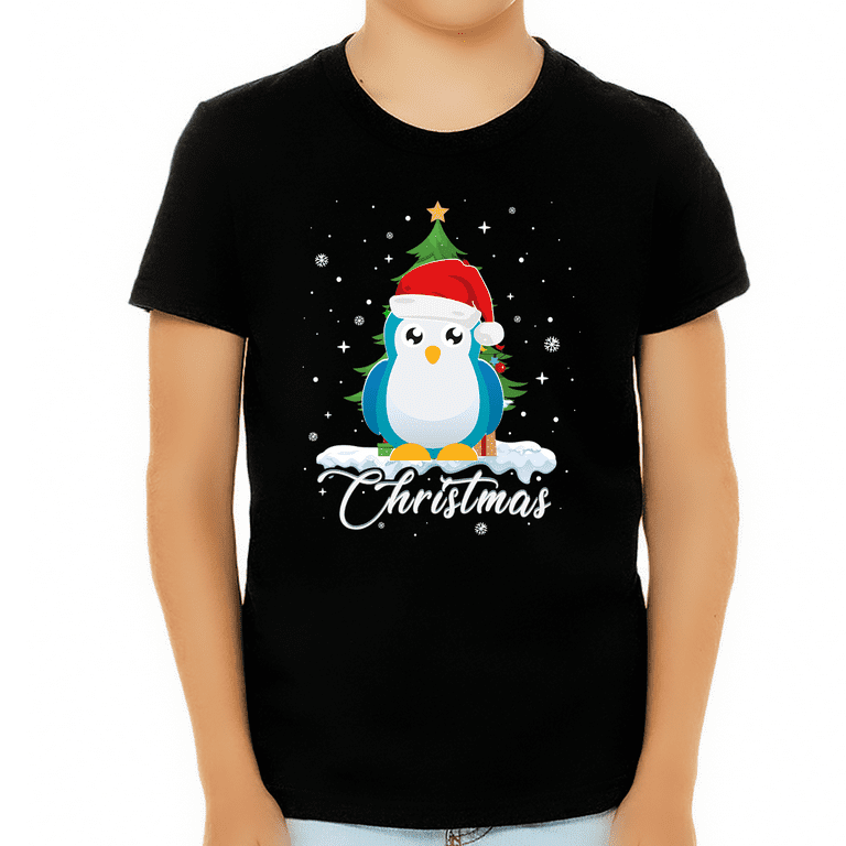 Christmas Penguin Shirts For Kids Christmas Penguin Shirts For Kids