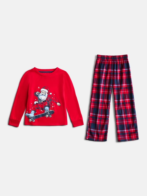Boys Christmas Sleep Tee and Pants Pajama Set by Holiday Time, 2-Piece, Sizes 4-18