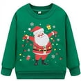 thumbnail image 1 of Boys Christmas Sweatshirt Santa Pullover Sweaters Long Sleeve Cartoon Xmas Clothes Toddler Winter Tee Tops 8279-2T, 1 of 5