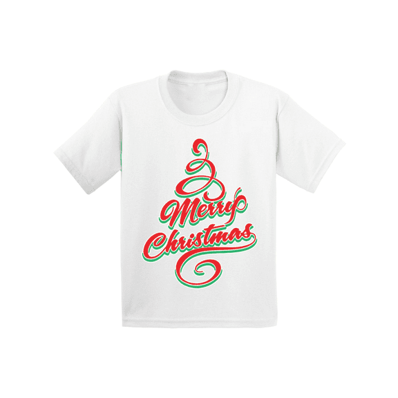 Boys Christmas T-Shirt | Soft 100% Cotton Holiday Short Sleeve Santa Graphic Tee