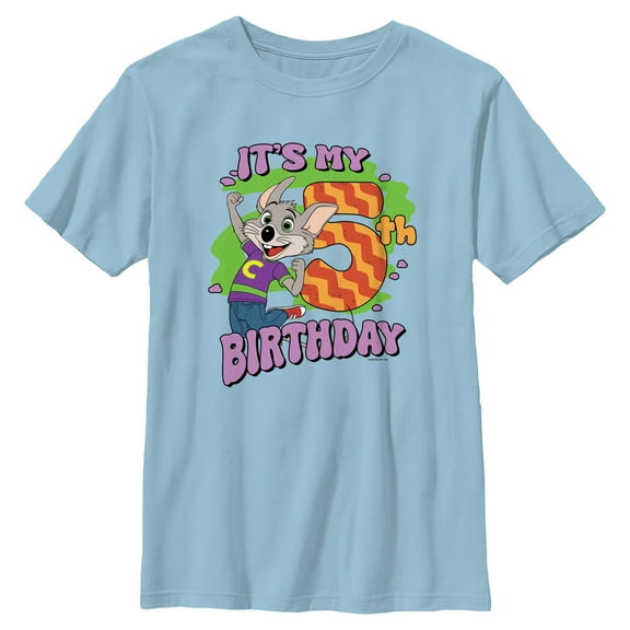 Boys Chuck E. Cheese It's My 5th Birthday T Shirt