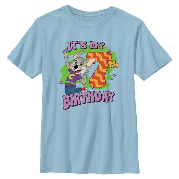 Boys Chuck E. Cheese It's My 7th Birthday T Shirt