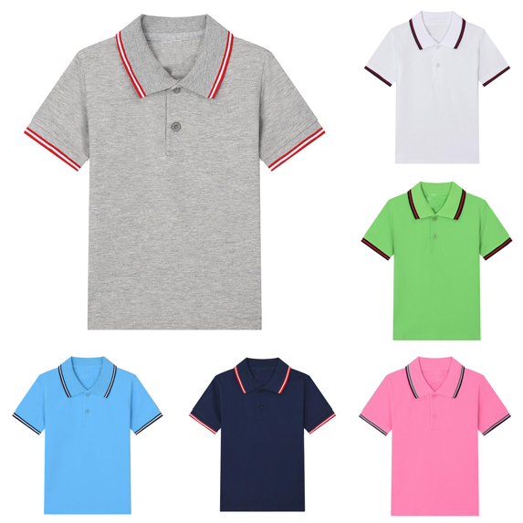 Boys Classic Loose Tunic Tops Short Sleeve Solid Tee Shirts Soft Casual Blouse for Toddler Kids Girls Daily Wear Classic Fit Tees for Boys