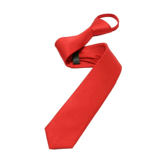 Boys Clip on Ties 4-7 Dark Zip Ties Mens Boys Solid Color Zipper Ties Necktie Tied Business Skinny Neck Tie Party Wedding Club Suit Neckwear