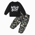 thumbnail image 1 of Boys Clothes Boy Outfits 2-Piece Long Sleeve Sweatshirt Tops and Pants Fall Winter Outfits Set,Lightweight 6-12 Months 12-24 Months 2T 3T 4T 5T 6T 7T 8T 9T Children 5-6 Years, 1 of 4