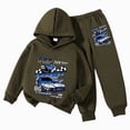 thumbnail image 1 of Boys Clothes Boy Outfits 2-Piece Long Sleeve Sweatshirt Tops and Pants Fall Winter Outfits Set(AG,4-5 Years), 1 of 5
