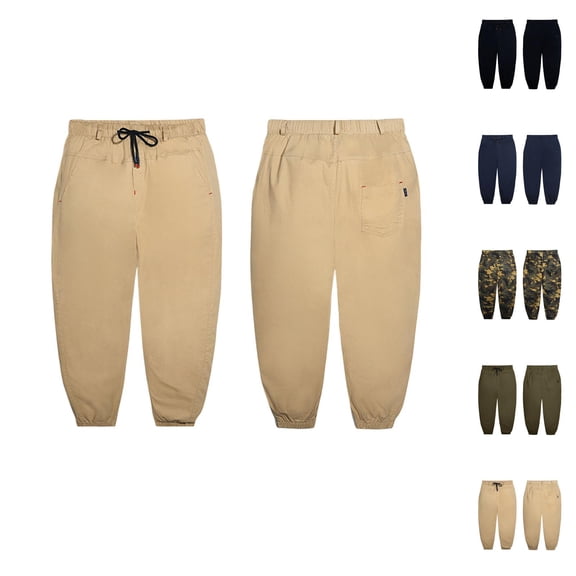 Boys Clothes Boys Cargo Trousers With Fully Elastic Waist for Everyday Casual Comfort Regular Fit Long Pants for Kids 4-12 Years School and Play