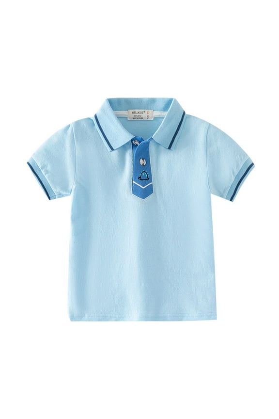 Boys Clothes Boys Fashion Children's Short Sleeved Casual Fashion Shirt 3 12 Years Old