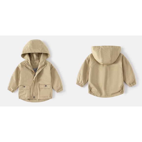 Boys Clothes Kids Windbreaker Jacket Zipper Hoodies Kids Light Jacket Fall Coat Kids Clothes Girls Size 4-5 Years