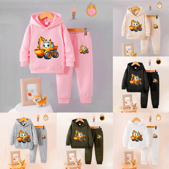 Boys Clothes Long Sleeve Color-blocked Sweatshirt Tops and Pants Winter Outfits Kids Clothes Boys 6-12 Months 12-24 Months 2T 3T 4T 5T 6T 7T 8T 9T Children(Black,2-3 Years)