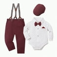 thumbnail image 1 of Boys Clothes Set Little Fall Winter Button Down Long Sleeve Pocket 3T 4T 5T Everyday Outfit 2 Pcs, 1 of 5