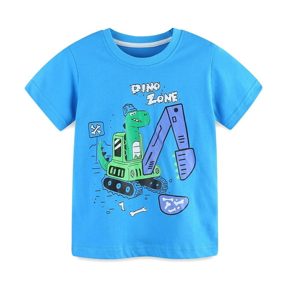 Boys Clothes Size 8 , Boy T Shirts , Size 6 Boys Shirts,Boys Cartoon Graphic Short Sleeve Crew Neck Tee Soft Casual Comfortable Daily Wear Top For Kids