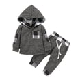 thumbnail image 1 of Boys Clothes Size 8 Sets Baby Boy Pants Plaid Hoodie Outfits Long Sleeve Shirts Pumpkin Plaid Hoodie Sweatshirt Pants Fall Winter Clothes Plaid Hoodie Set Fall Winter, 1 of 5