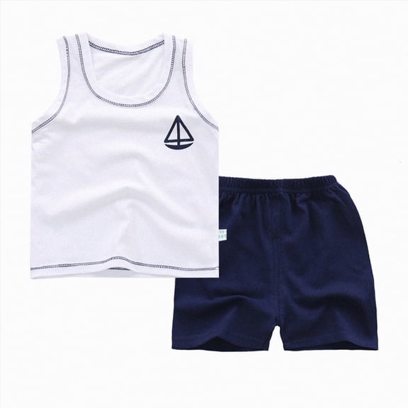 Boys Clothes Toddler Kids Baby Outfits Sets Spring Summer Cartoon Printed Short Sleeve Basketball 0 6 12 18 24 Months 2T 3T T-Shirt Pocket Pants Set Tank Tops And Shorts With Pockets 2PCS