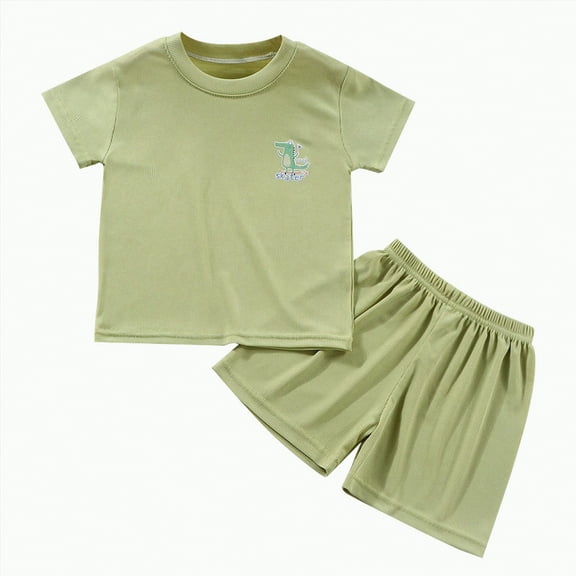 Boys Clothes Toddler Kids Summer Cartoon Printed Sleeveless Training 0 3 6 12 18 24 Months Baby Boys' Clothing Sets Short Pjs 2 Piece