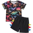 thumbnail image 1 of Boys Clothes Winter Outfits Dinosaur Clothes For Boys Printed Long Sleeve Top+Pants 2Pcs Set3-4years, 1 of 12