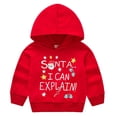 thumbnail image 1 of Boys' Clothing Clearance Merry Christmas Santa Costume for Boys Girls Kids Xmas Gift Pullover Hoodie for 3-8 Years Save Big, 1 of 3
