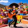 thumbnail image 1 of Boys' Clothing Sets Mexican Dance Folklorico Stage Performance Wear 5 Piece Set Girls Clothes 4-5 Years, 1 of 9