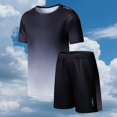 thumbnail image 1 of Boys Clothing Sets Printed Tops & Sweatpants Outfits Sportwear Sweatsuits Tracksuits 5-16 Year Gray 12-13 Years, 1 of 5