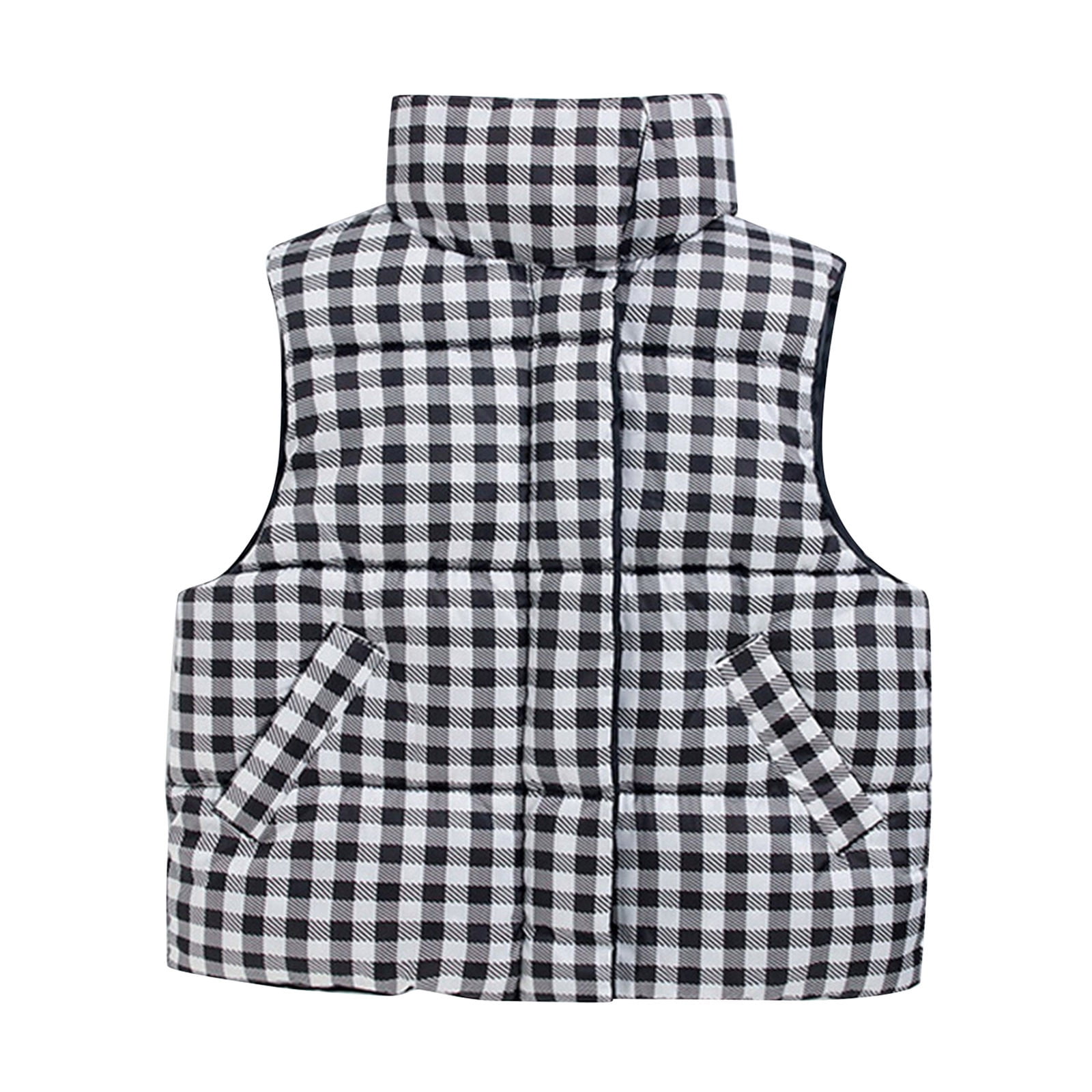 Boys Coat 5t Children Kids Toddler Baby Boys Girls Plaid Sleeveless