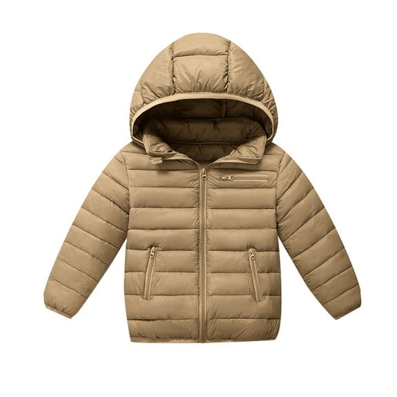 Boys Coat Boys Winter Coat Hooded Long Sleeve Pockets Outerwear for Age 5-10 Years