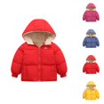 thumbnail image 1 of Boys Coat Boys Winter Coat Hooded Thick Design Padded Jacket for Toddler Kids Outerwear, 1 of 3