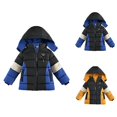 thumbnail image 1 of Boys Coat Boys Winter Coat Hooded Zippered Jacket Thick Windproof for Young Children, 1 of 4