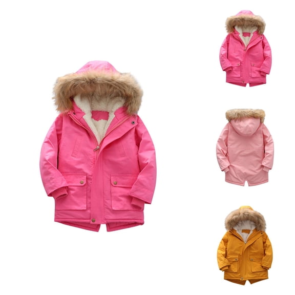 Boys Coat Boys Winter Coat Lined Water Resistant Quilted Parka Hooded for Kids