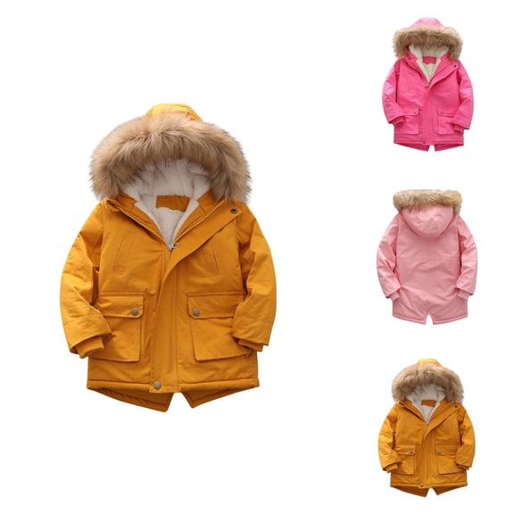 Boys Coat Boys Winter Coat Lined Water Resistant Quilted Parka Hooded for Kids