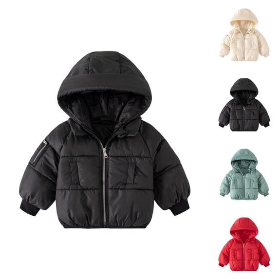 Boys Coat Boys Winter Coat Long Sleeve Patchwork Design Outerwear for Toddler Kids