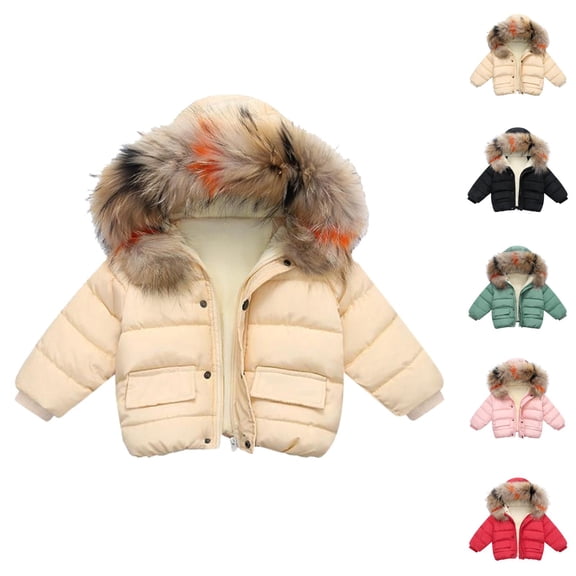 Boys Coat Boys Winter Jacket Hooded Zippered Design Warm Coat for Kids Outdoor